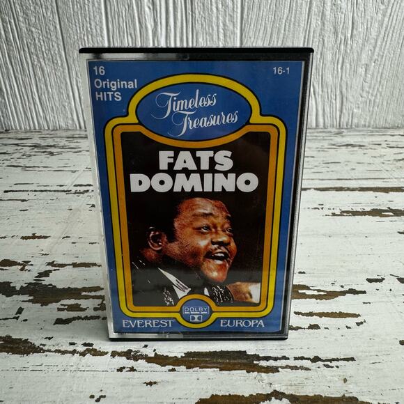 Fats Domino Timeless Treasures 16 Hits Cassette Tape Vintage Rhythm Blues Blue - Picture 4 of 7